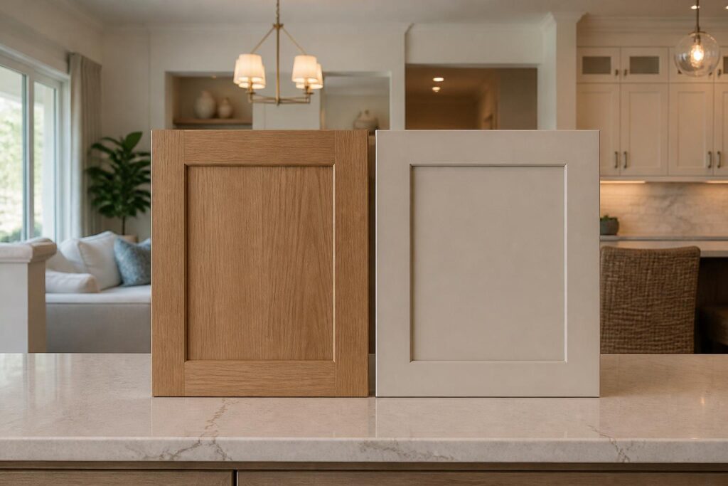 Wood Veneer vs Laminate for Cabinet Refacing in Florida Homes
